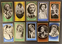 MOVIE STARS: 18 x INDUSTRIE Tobacco Cards (1936)