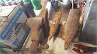 2 Homemade Anvils & Vise