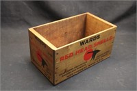 Wards Red Head Wood Ammo Box