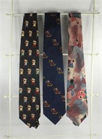 3 PCS NECKTIES WITH PATTERNS