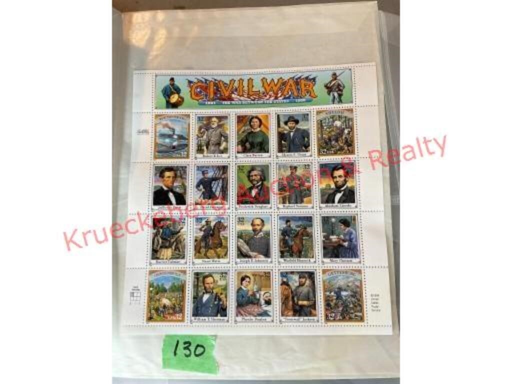 Civil War Stamps 32 Set USA