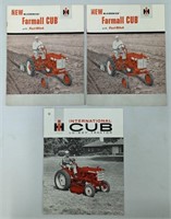 3x- Farmall Cub Tractor Literature