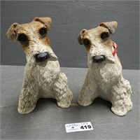 Pair of Dog Figures