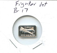 1 gram Silver - Fighter Jet B-17