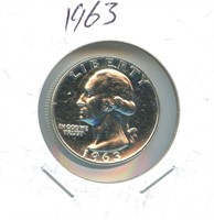 1963 Proof Silver Washington Quarter