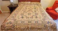 VINTAGE MOROCCO ITALY 79" x 51" TABLE TAPESTRY