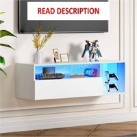 SogesHome 39.3' LED Floating TV Cabinet
