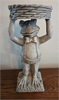 Frog Plant Holder Garden Statue