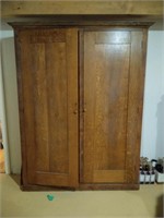 Tiger Oak Shelved Cabinet