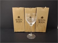 Kosta Boda Chateau Wine Glasses