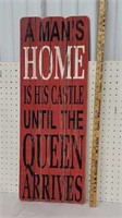 A man's home is his castle until the queen