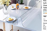 PVC Clear Table Cover Protector, 2.0