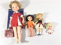 Lot of Four Small Vintage Dolls
