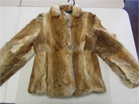 Dino Ricco Rabbit Fur Jacket Size Medium