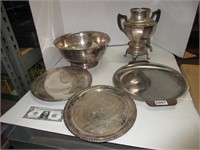 Lot - Assorted Silver Plate Dishes