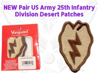 2 New Vanguard Army 25th Inf Desert Patches 4D3