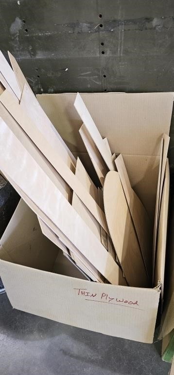 Box of Thin Plywood & Laminate