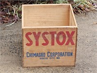 NICE VTG WOOD CRATE SYSTOX CHEMAGRO CORPORATION