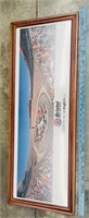 Framed Bristol Motor Speedway Picture 38.5”x14”
