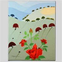 "Pushing Up Roses" Limited Edition Giclee on Canva