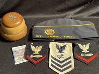 Navy patches with AmericanLlegion hat from St.