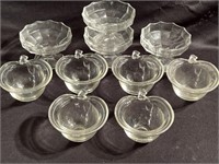 Dessert bowls, set of six in the design of an