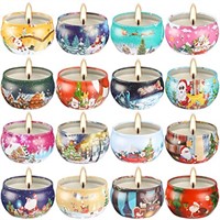 16 Packs Christmas Scented Candle Gift Set for