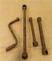 (4) Hex Wrench Lug Multi-Tools (Rusty)