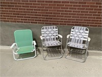 Lot Of 3 Deck And Beach Chairs.