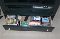 contents of tv stand phillips dvd player ,