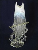 Corn vase - white opal