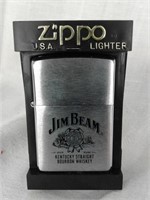 JIM BEAM ZIPPO LIGHTER new in original case