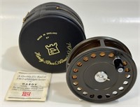THE ST JOHN HARDY FLY REEL AND CASE - NICE SHAPE