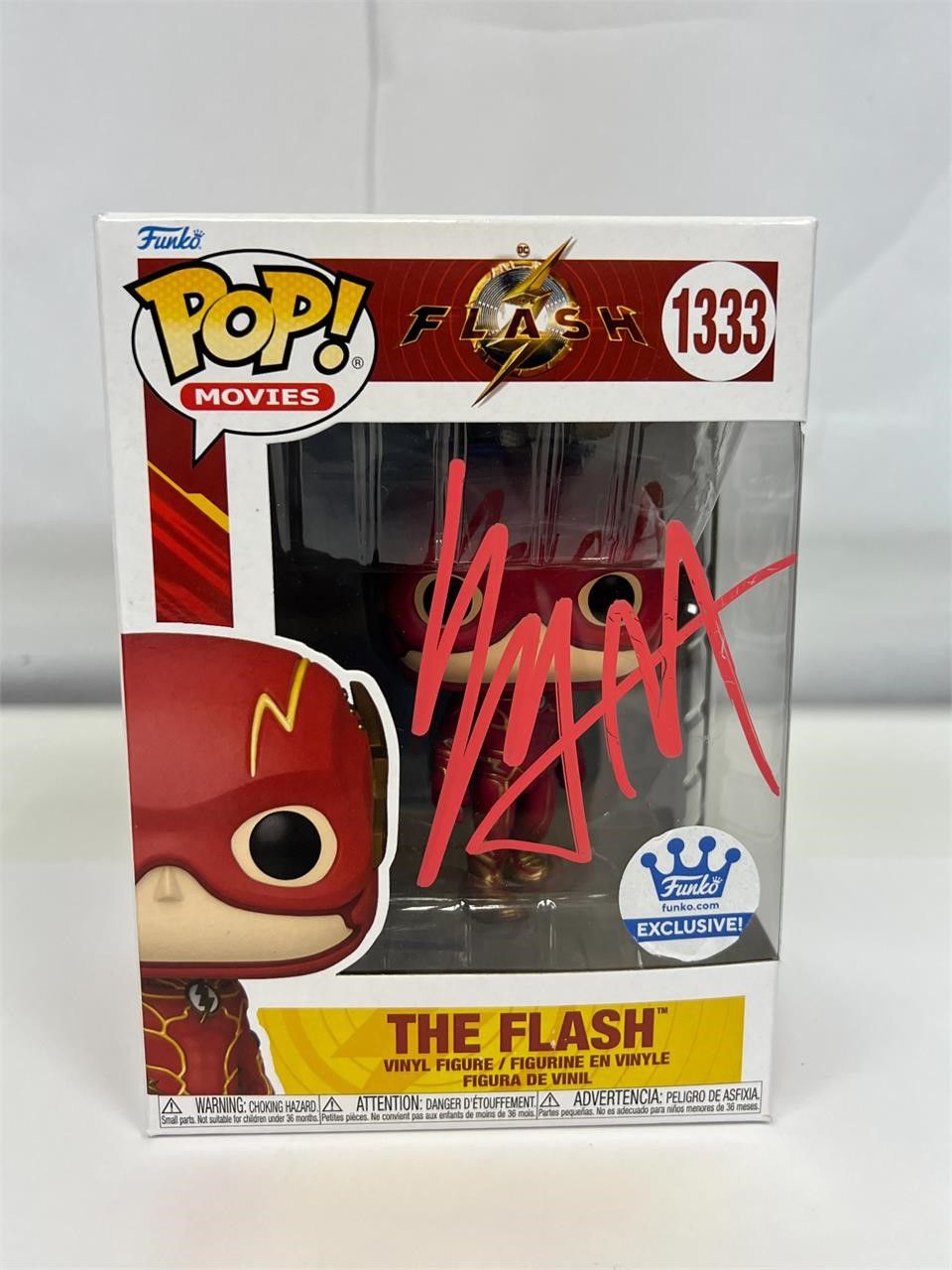 Autograph COA Flash #1333 Funko Pop