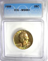 1959 Quarter ICG MS66+ LIST $360