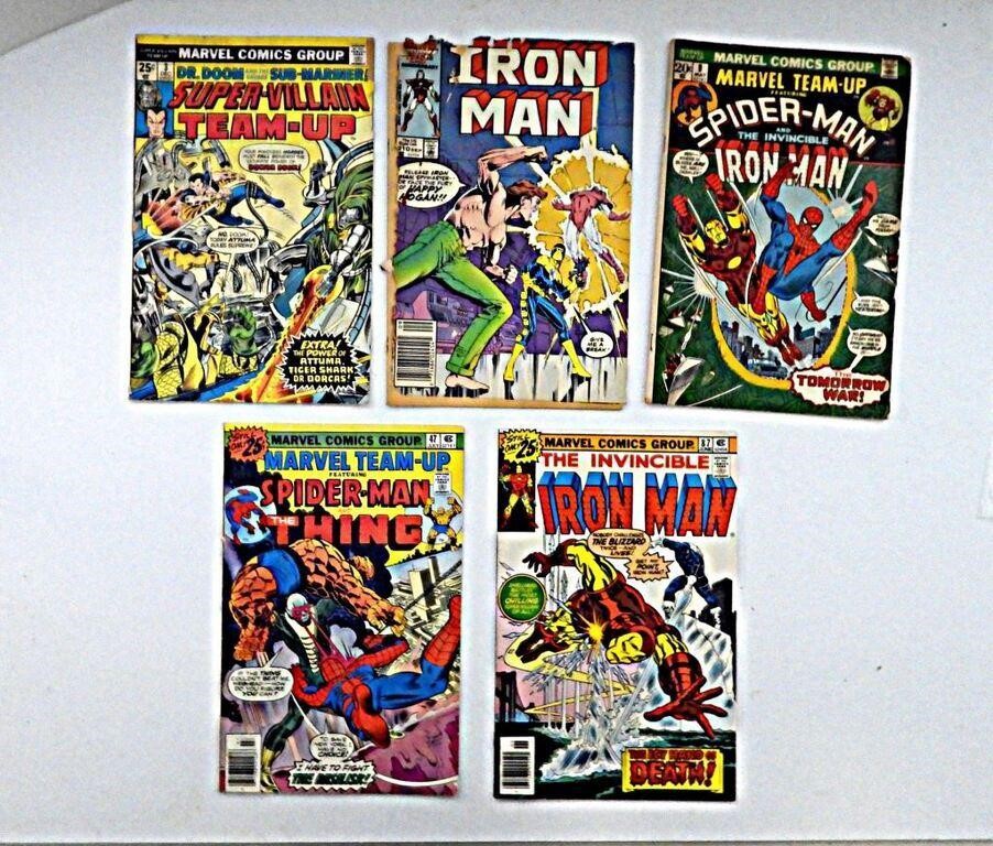 (5) VINTAGE MARVEL COMICS - GREAT MIX