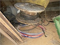 Wooden Spool with Wire