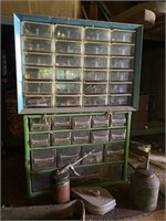 Organizer Bins With. Contents & Vtg Tools