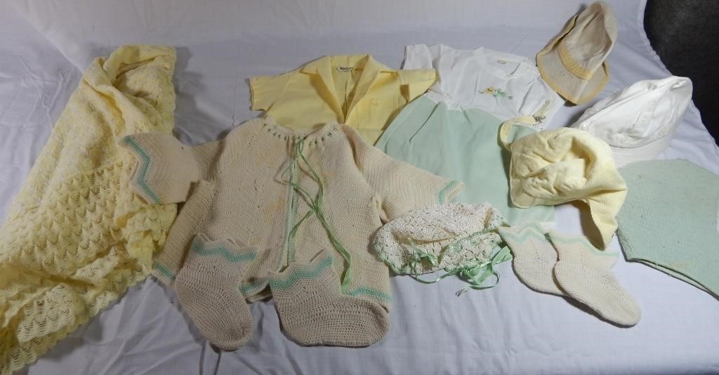 Vintage Baby Clothes, Hats, Shoes