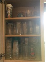 Kitchen glasses and mugs- plastic, glass