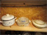 Variety of Covered Pots & Dishes