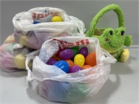 Turtle Easter basket, Plastic Eggs