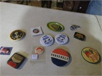 PINS - ROOSEVELT, GORE/CLINTON, BETTY BOOP AND