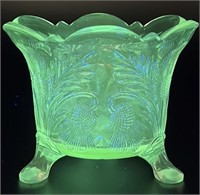 EAPG Glowy Higbee Thistle Spoon Bowl Uv Reactive