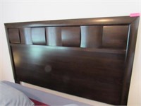 Dark Wood Contemporary Bedroom Suite: See Descript