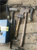 AXES, HAMMERS, TOOL BOXES, VICE & MORE