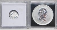 2012 1 oz. Silver $5 Maple Leaf and 1 Gram Silver