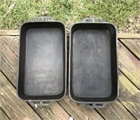 Two Cast Iron Pans