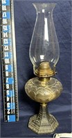 Metal base 17 ½”  oil lamp