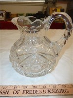 Wheel Cut Lead Crystal Water Pitcher